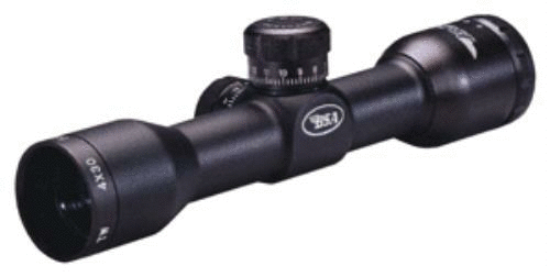 BSA Tactical Weapon Scope 4X30MM W/Rings Mil-Dot Black