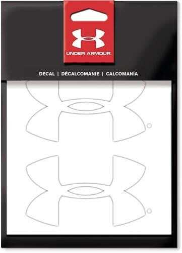Under Armour 4" 2-Pack UA Logo White Decal