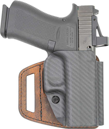 VERSACARRY VSLIDE Holster OWB Hybrid For Glock 19 Poly/Brown