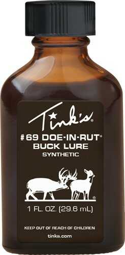 Tinks Deer Lure #69 Doe-In-Rut Synthetic 1Fl Oz Glass