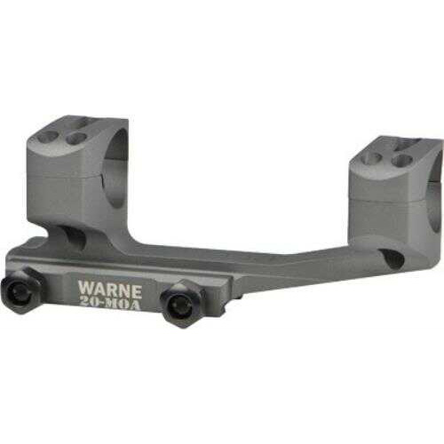 Warne Scope Mounts Picatinny-Style SKEL MSR With 1" Rings 20 MOA Gen 1-Piece Gray Finish Md: LRSKEL