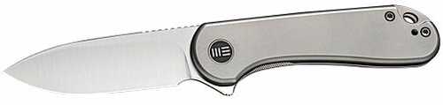 We Knife ELEMENTUM 2.96" Gray Titanium/Satin 20Cv Frame Lock