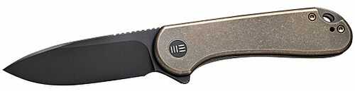 We Knife ELEMENTUM 2.96" BRONZ Titanium/STNWSH 20Cv FRM Lock