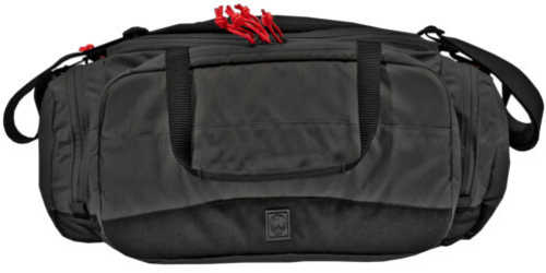 Grey Ghost Gear Range Bag Black W/Red Zipper PULLS
