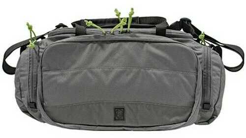 Grey Ghost Gear Range Bag W/Lime Zipper PULLS