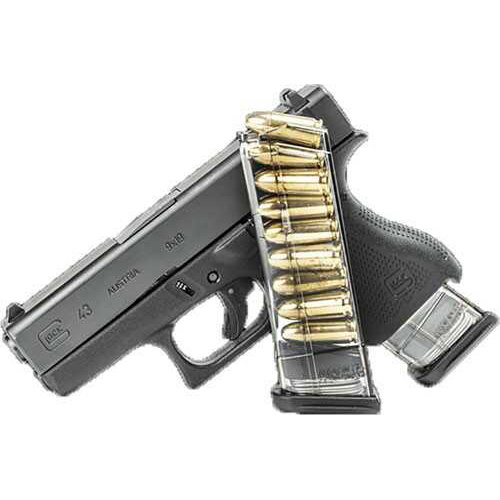 Elite Tactical Systems Group Mag 9MM 9Rd Smoke Fits Glock 43 GLK-43-9