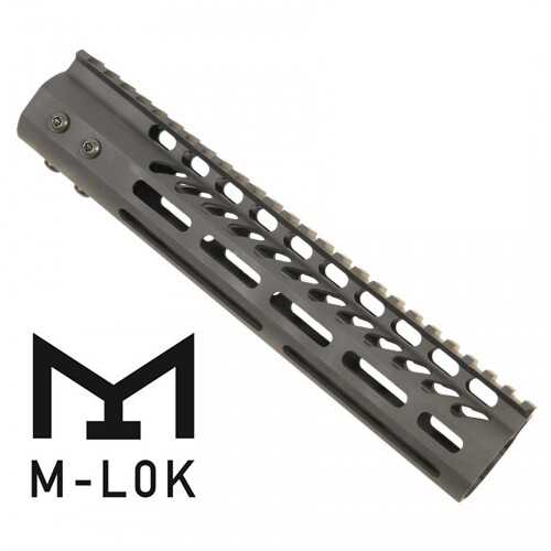 Guntec USA 10" Ultra Lightweight Thin M-LOK System Free Floating Handguard With Monolithic Top Rail