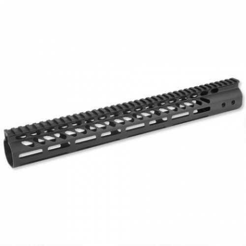 15" Ultra Lightweight Thin M-LOK System Free Floating Handguard With Monolithic Top Rail