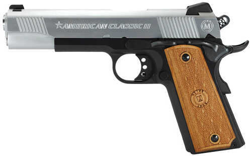 American Classic II 1911 45 ACP 5" Barrel 8 Round Hardwood Grip Two Tone Semi Automatic Pistol AC45G2DT