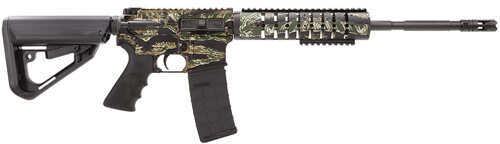 Anderson Manufacturing AM15 223 Remington /5.56 NATO 16" Barrel 30 Round Hogue Stock/Grip Tiger Stripe A2 Flash Hider Semi Automatic Rifle AM15M416TIGE