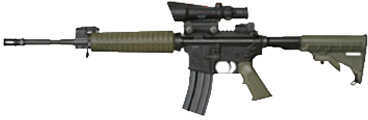Armalite M15A4C 6.8mm SPC Green 16" Barrel 10+1 Rounds Stock Black Metal Finish Semi-Automatic Rifle 15A4C68