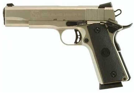 Rock Island Armory Tactical 1911 45 ACP 5" Barrel 8 Round Matte Nickel Finish Synthetic Grip Semi Automatic Pistol 51448