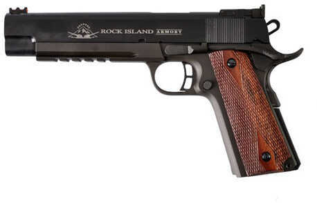 Rock Island Armory M1911-A1 Match 45 ACP 6" Barrel 8 Round Black Finish Semi Automatic Pistol 51529