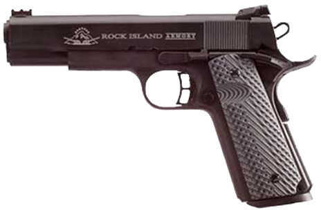 Rock Island 1911-A1 Tactical II Pistol The Ultra 10mm 5" Barrel 8 Round Parkerized G10 VZ Grip Fiber Optic Front Sight Md: 51991