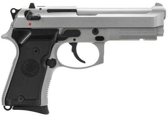 Beretta 92 FS Inox Compact Semi-Auto Pistol 9mm Luger 4.25" Barrel 10+1 Rounds Black Stainless Steel J90C9F21