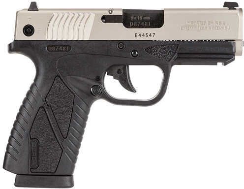 Bersa BPCC Concealed Carry 9mm Luger 3.3" Barrel 8 Round Black/Nickel Semi Automatic Pistol BP9DTCC