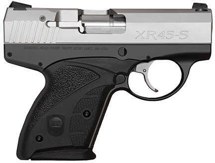 Boberg Arms XR45-S Shorty 45 ACP 3.75" Barrel 6+1 Rounds Black/Stainless Steel Slide Two-Tone Double Action Only Semi Automatic Pistol TNS 1XR45SSTD2