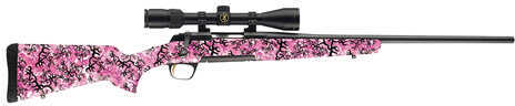 Browning X-Bolt Micro 308 Winchester 20" Barrel 4 Round BuckThorn Pink Blued Bolt Action Rifle 035327218