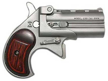Cobra Firearms Pistol Big Bore Derringer 380 ACP 2.75" Barrels 2 Round Wood Grip Satin Nickel Finish CB380SR