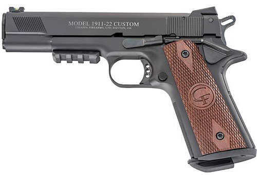 Chiappa 1911-22 Custom With Rail Semi Automatic Pistol 22 Long Rifle 5" Barrel 10 Round 401101