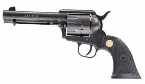 Chiappa 1873 Single Action Army 22-10 Long Rifle / Magnum 4.75" Barrel 10 Round Black Dual Cylinders Revolver CF340155D