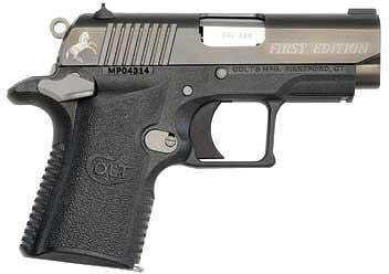 Colt Mustang XSP Compact Semi Automatic Pistol 380 ACP 2.75" Barrel 6 Round First Edition Polymer Black Frame 6790FE