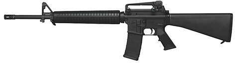 Colt AR-15 A4 223 Remington/<span style="font-weight:bolder; ">5.56mm</span> NATO 20" Barrel 30 Round Mag Black A2 Stock Semi Automatic Rifle AR15A4