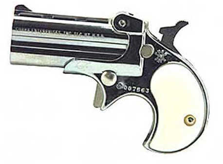 Cobra Derringer Pistol 22 Long Rifle 2.4" Barrel 2 Round Chrome / Pearl Colored Grip C22CP