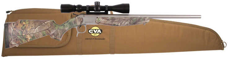 CVA Scout V2 Package 35 Remington Compact 20" Stainless Steel Barrel Realtree Xtra Green Camo With Konus Pro Scope CR4809SSC