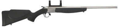 CVA Scout Compact 7mm-08 Remington Stainless Steel Barrel Black Synthetic Stock With Weaver Rail Break Action Single Shot Rifle 4611S