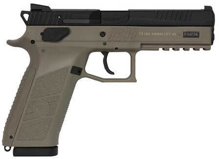 CZ P-09 9mm Luger 4.53" Barrel 19 Round Stippled Grips Flat Dark Earth Semi Automatic Pistol 91630