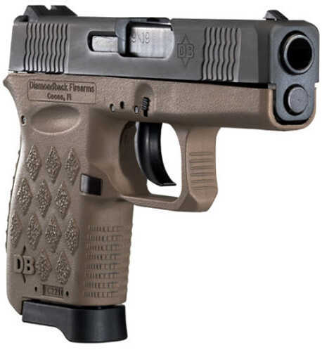 Diamondback DB9 GEN 4 Pistol 9mm 3" Barrel 6 Round Flat Dark Earth Finish Polymer Frame DB9FDE