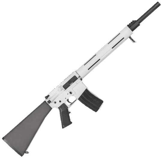 DPMS Arctic Panther Semi Auto AR-15 Rifle 223 Remington/5.56 NATO 20" Barrel White/Black Finish 30 Round 60502