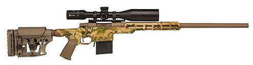 Escort Rifle Legacy Sports 6.5 Creedmoor 24" Threaded Barrel Multicamo And Flat Dark Earth Finish With T/C Diamond LR 30mm 4-16x50mm HF BDC Scope Bolt Action