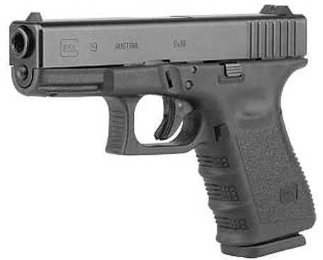 Glock 19 9mm Luger 4.02" Barrel 15 Round 2 Magazines Compact Polymer Matte Extended Slide Stop Semi Automatic Pistol 1950713