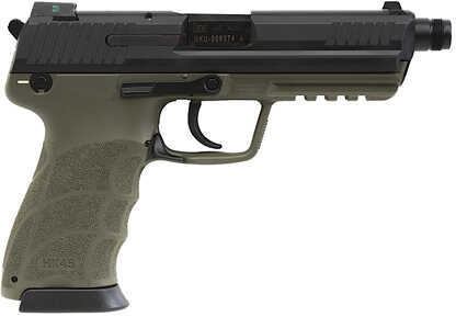 Heckler & Koch HK45T 45 ACP 4.53" Barrel 10 Round Tactical OD Green Semi Automatic Pistol 745007TGA5