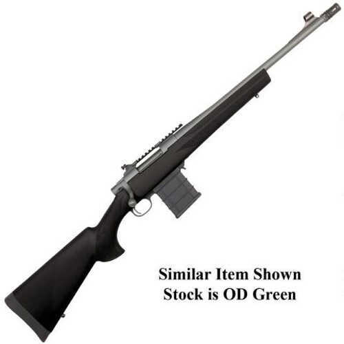 Howa Scout Bolt Action Rifle 308 Winchester Green 18.5" Barrel 5 Round OD Synthetic Stock Grey Cerakote