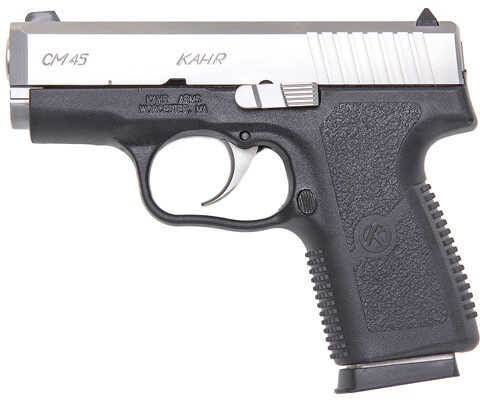 Kahr Arms CM45 45 ACP 3.1" Barrel 5 Round Compact Polymer Grip Black Stainless Steel Semi Automatic Pistol CM4543