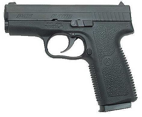 Kahr Arms P45 45 ACP 3.5" Barrel 6 Round Drift Adjustable Low Profile White Bar-Dot Combat Sight Polymer Frame Double Action Black Stainless Steel Blemished Semi Automatic Pistol ZKP4544