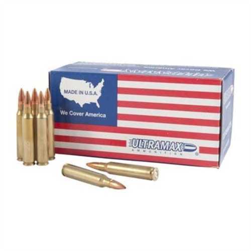 308 Winchester 100 Rounds Ammunition Ultramax 165 Grain Soft Point Boat Tail