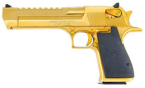 Magnum Research Desert Eagle Mark XIX 357 6" Barrel 9 Round Titanium Gold Semi Automatic Pistol DE357TG