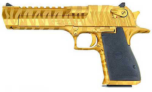 Magnum Research Desert Eagle Mark XlX 44 6" Barrel 8 Round Titanium Gold Tiger Stripes Semi Automatic Pistol 22212