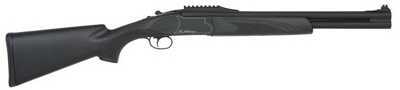 Click to see larger image. Maverick Hs-12 12 Gauge Shotgun 18.5" Barrel Synthetic Tactical Stock Over/ Unbder Fiber Optic Sight CYL/Mod 75460