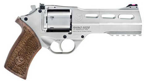 Chiappa White Rhino Revolver 357 Magnum 5" Barrel 6 Round Brushed Nickel Finish Pistol WHRHINO35750DS