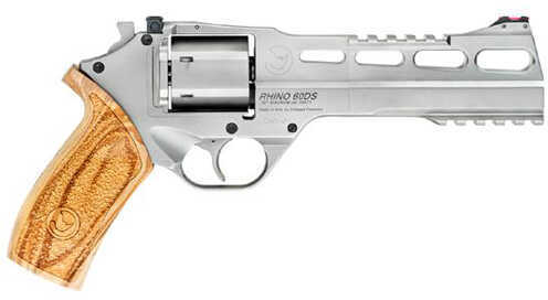 Chiappa White Rhino 40S&W 6" Barrel 6 Round Brushed Nickel Revolver WHRHINO4060DS