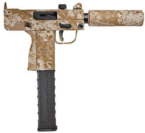 Master Piece Arms MasterPiece Defender Mini 9mm Luger 3.5" Barrel 30 Round Digital Camo Top Cocking Semi Automatic Pistol 57SSTCA