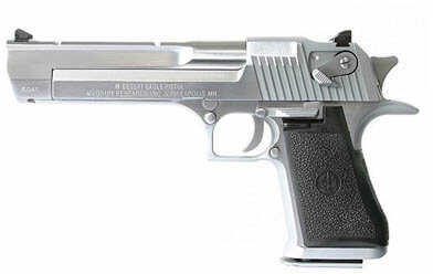 Magnum Research Desert Eagle MK19 Semi Auto Handgun .50AE 7 Shot 6" Barrel Steel Brushed Chrome Plastic Grips