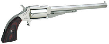 North American Arms Revolver 1860 Hogleg 22 Magnum 6" Barrel 5 Round Wood Grip Stainless Steel 18606