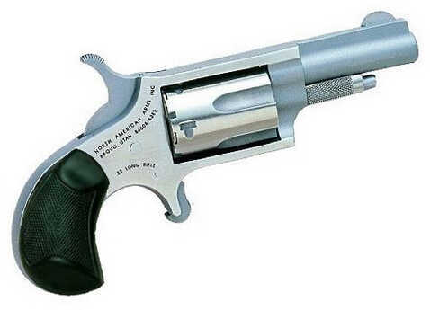 North American Arms Mini 22 Long Rifle 1.625" Barrel 5 Round Stainless Steel Rubber Grip Revolver NAA-22LLR-CR