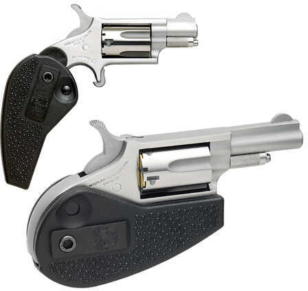 North American Arms Mini 22 Magnum 1.6" Barrel 5 Round Holster Grip Stainless Steel Revolver NAA-22M-HG